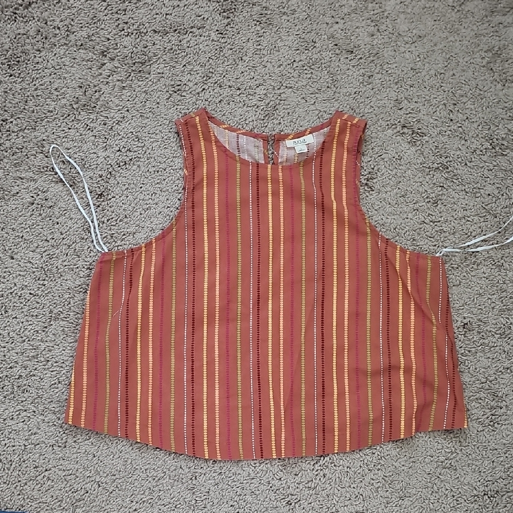 a.n.a Multicolor Striped Tank Top